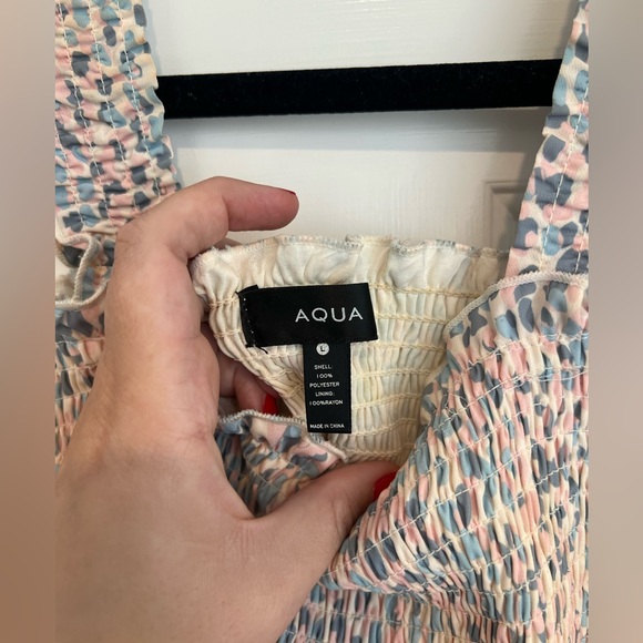 Aqua Floral Tank Top - Picture 3 of 3